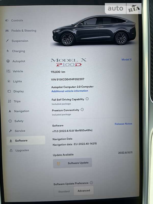 Хэтчбек Tesla Model X 2017 в Киеве