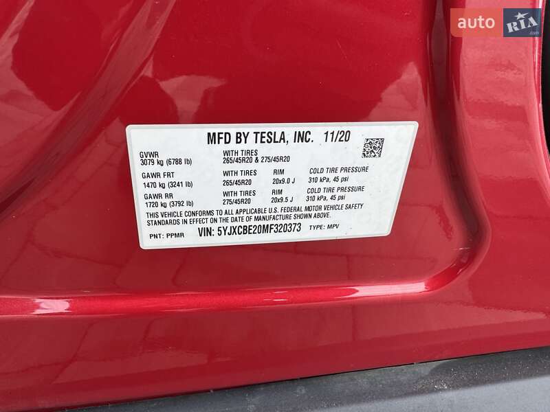 Внедорожник / Кроссовер Tesla Model X 2020 в Ровно