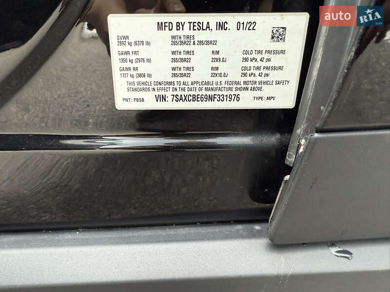 Внедорожник / Кроссовер Tesla Model X 2022 в Киеве фото 13 Внедорожник / Кроссовер Tesla Model X 2022 в Киеве