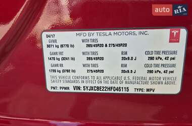Внедорожник / Кроссовер Tesla Model X 2017 в 
