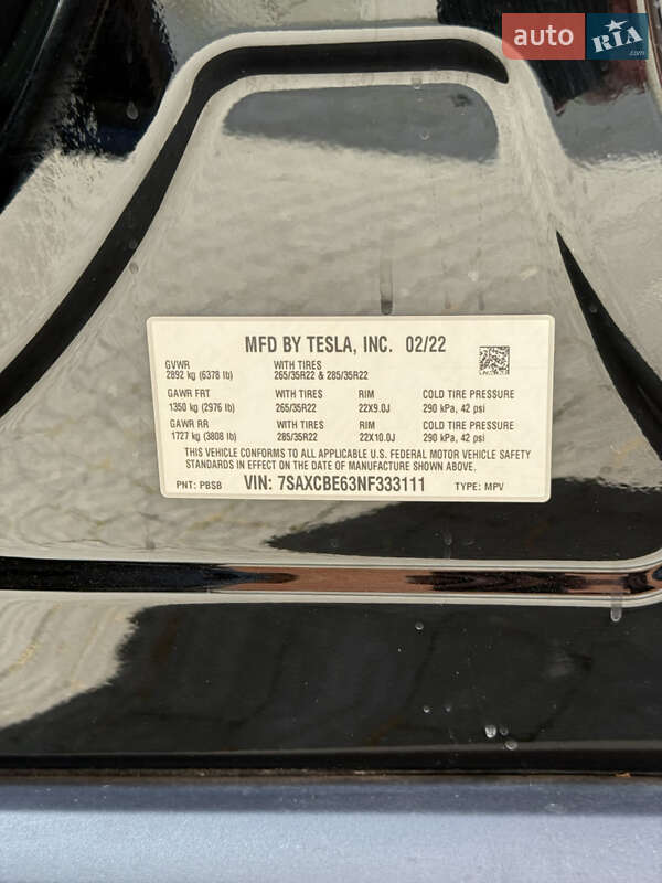 Позашляховик / Кросовер Tesla Model X 2022 в Львові