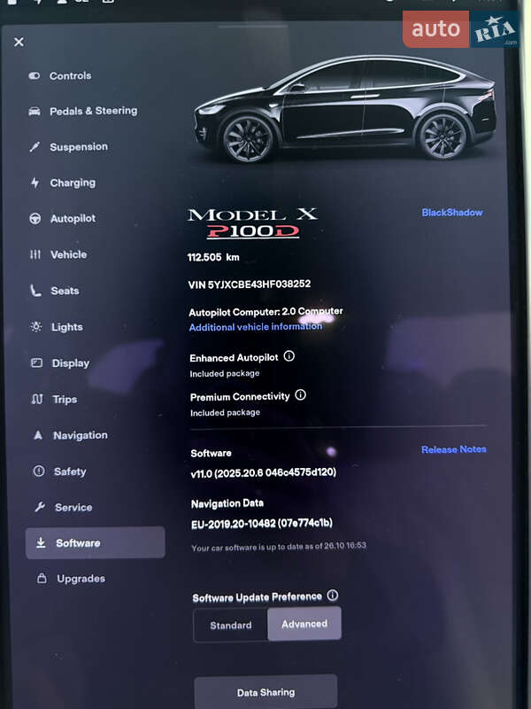 Позашляховик / Кросовер Tesla Model X 2017 в Львові