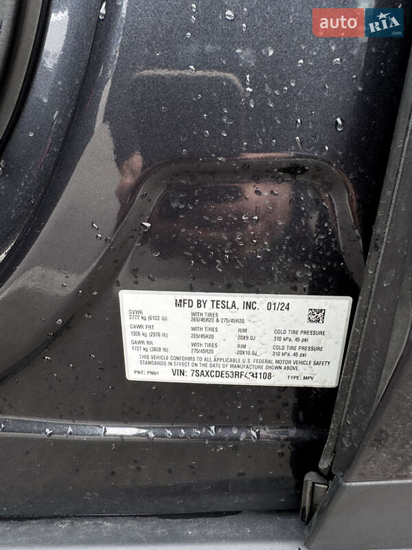 Внедорожник / Кроссовер Tesla Model X 2024 в Днепре
