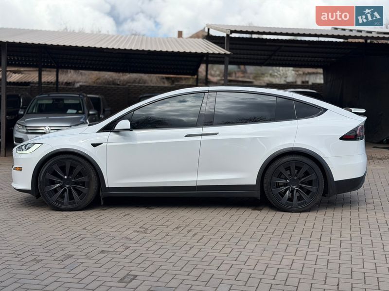 2022 Tesla Model X, VIN 7SAXCAE53NF358270:plate — фото 1 (autoria)