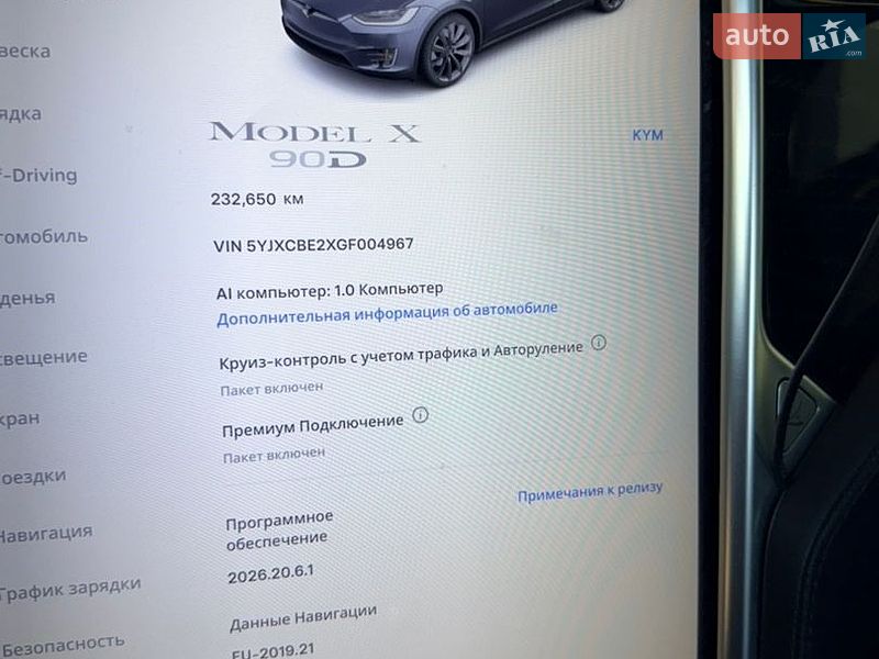 Внедорожник / Кроссовер Tesla Model X 2016 в Львове