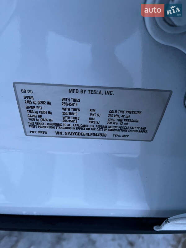 Позашляховик / Кросовер Tesla Model Y 2020 в Косові фото 16 Позашляховик / Кросовер Tesla Model Y 2020 в Косові