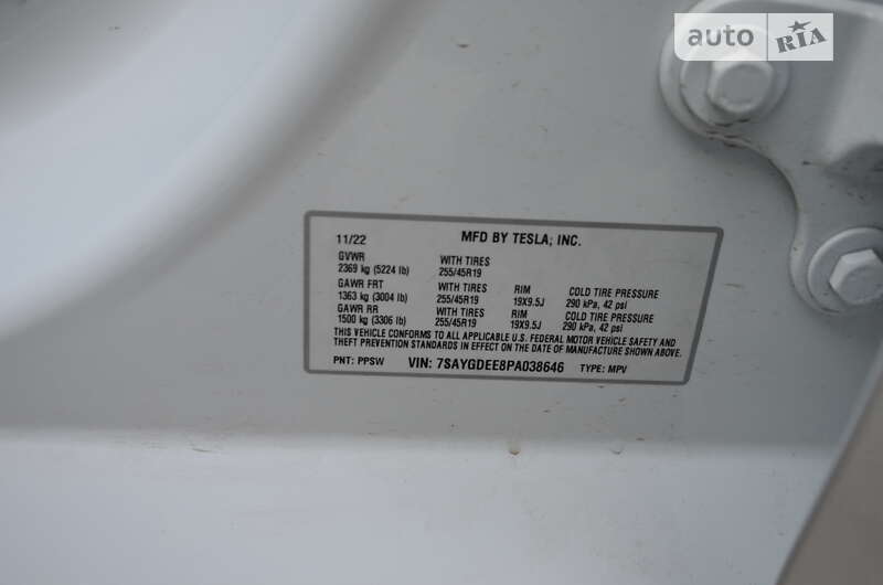 Позашляховик / Кросовер Tesla Model Y 2022 в Черкасах фото 22 Позашляховик / Кросовер Tesla Model Y 2022 в Черкасах