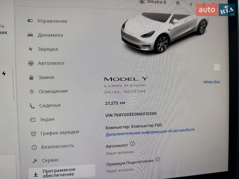 Позашляховик / Кросовер Tesla Model Y 2022 в Києві