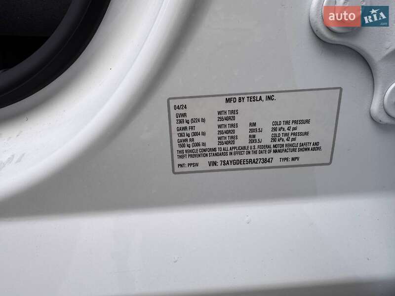 Внедорожник / Кроссовер Tesla Model Y 2024 в Тернополе фото 56 Внедорожник / Кроссовер Tesla Model Y 2024 в Тернополе