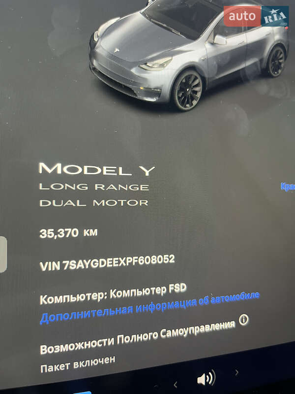 Внедорожник / Кроссовер Tesla Model Y 2022 в Виннице