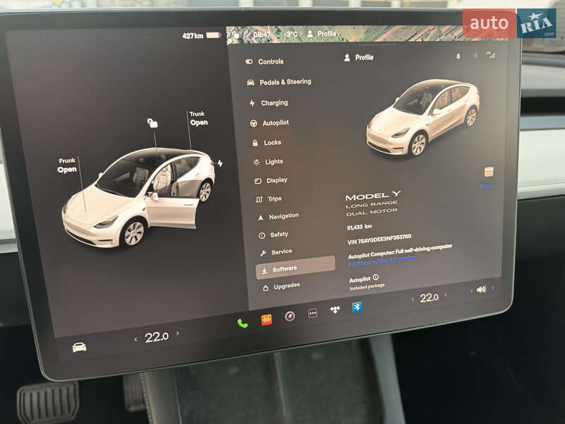 Внедорожник / Кроссовер Tesla Model Y 2022 в Львове