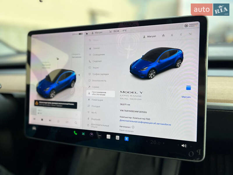 Внедорожник / Кроссовер Tesla Model Y 2022 в Львове