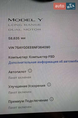 Внедорожник / Кроссовер Tesla Model Y 2022 в 