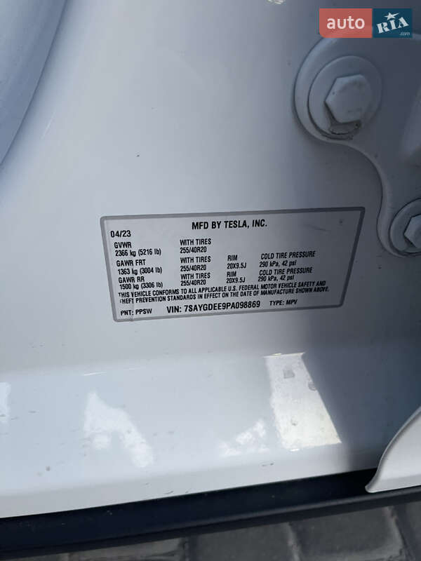 Внедорожник / Кроссовер Tesla Model Y 2023 в Софиевской Борщаговке фото 12 Внедорожник / Кроссовер Tesla Model Y 2023 в Софиевской Борщаговке