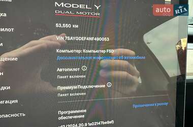 Внедорожник / Кроссовер Tesla Model Y 2022 в 