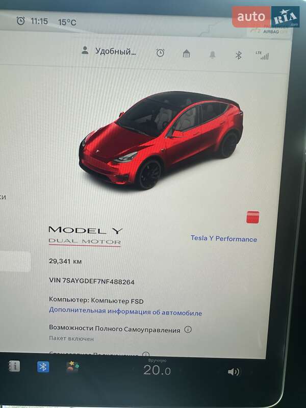 Внедорожник / Кроссовер Tesla Model Y 2022 в Харькове