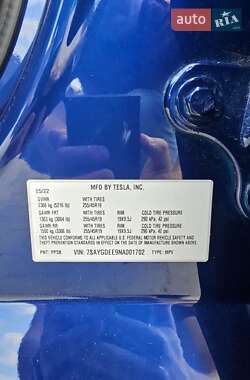 Внедорожник / Кроссовер Tesla Model Y 2022 в Львове