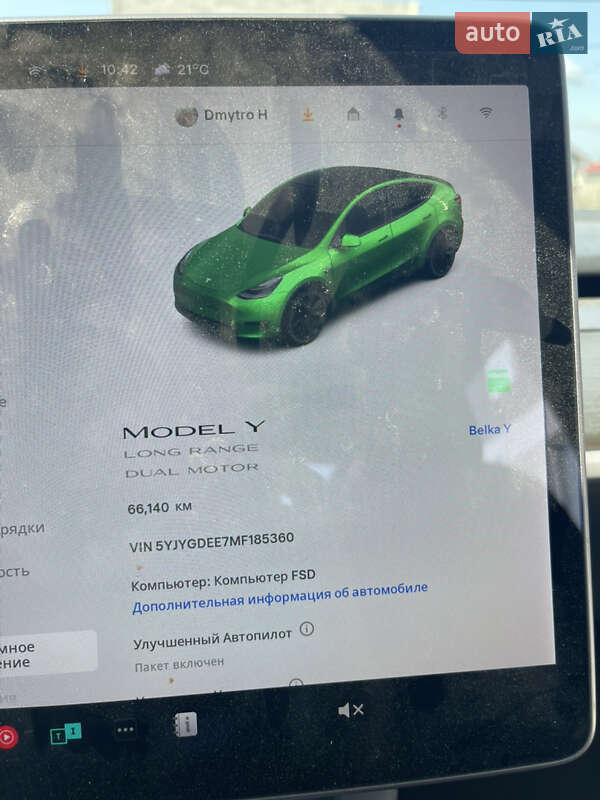 Внедорожник / Кроссовер Tesla Model Y 2021 в Софиевской Борщаговке