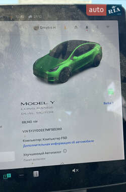 Внедорожник / Кроссовер Tesla Model Y 2021 в 