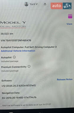 Внедорожник / Кроссовер Tesla Model Y 2022 в 