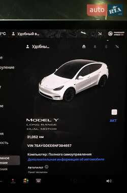 Внедорожник / Кроссовер Tesla Model Y 2022 в 