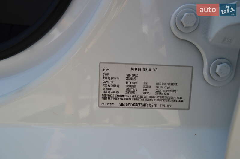 Позашляховик / Кросовер Tesla Model Y 2021 в Одесі