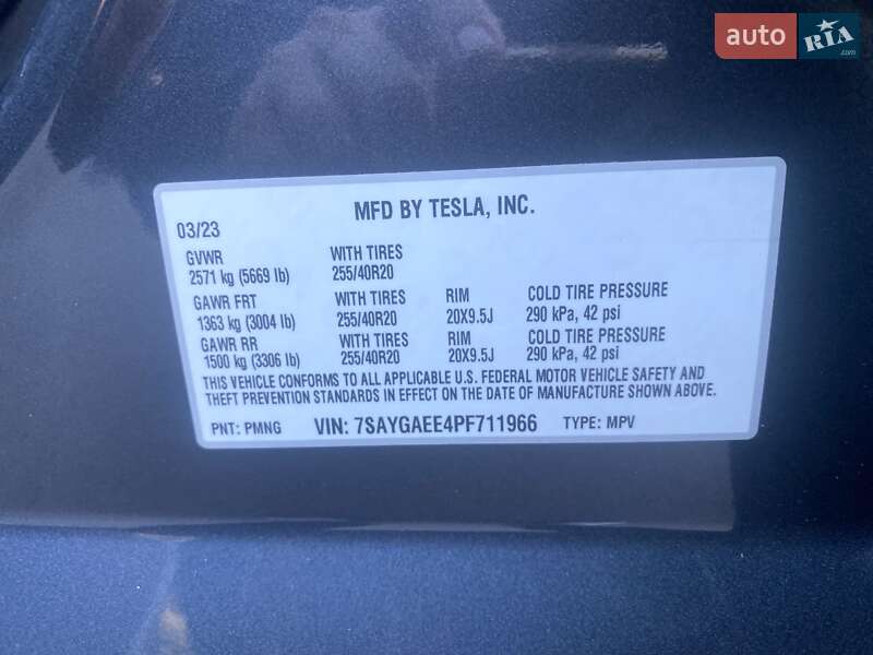 Внедорожник / Кроссовер Tesla Model Y 2023 в Киеве
