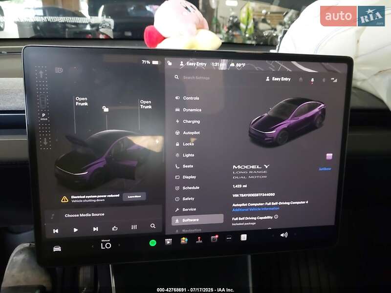 Внедорожник / Кроссовер Tesla Model Y 2025 в Киеве