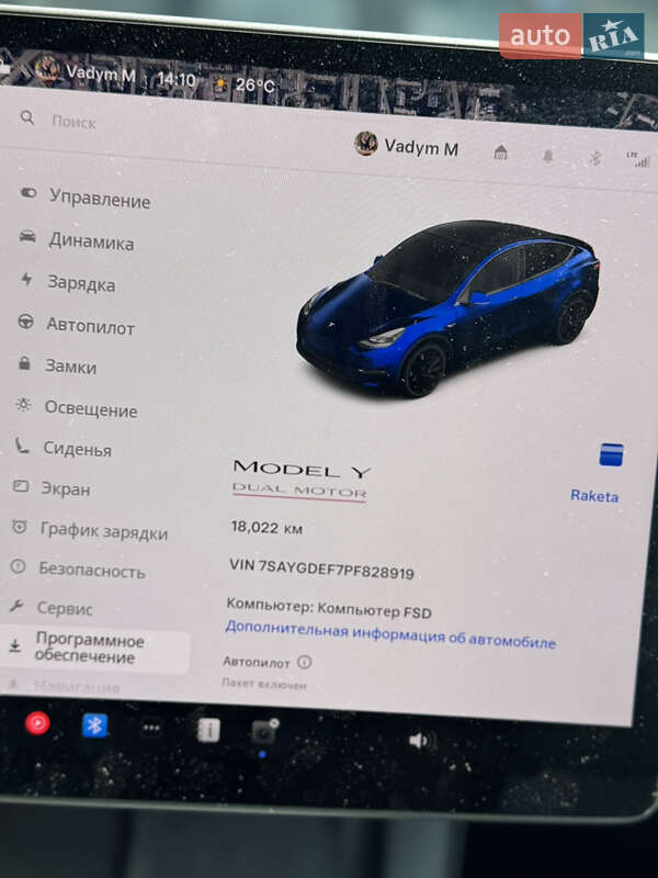 Внедорожник / Кроссовер Tesla Model Y 2023 в Киеве