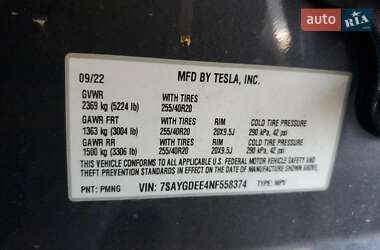 Внедорожник / Кроссовер Tesla Model Y 2022 в 