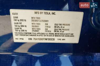 Внедорожник / Кроссовер Tesla Model Y 2022 в 