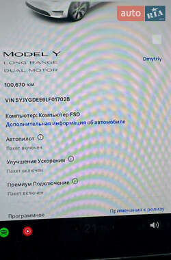 Внедорожник / Кроссовер Tesla Model Y 2020 в 