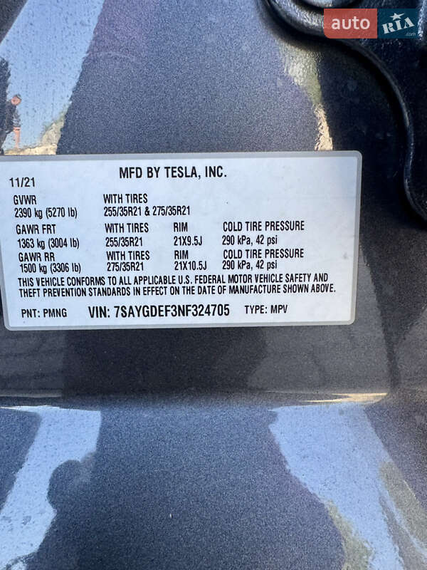 Позашляховик / Кросовер Tesla Model Y 2021 в Харкові фото 23 Позашляховик / Кросовер Tesla Model Y 2021 в Харкові