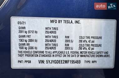 Позашляховик / Кросовер Tesla Model Y 2021 в 