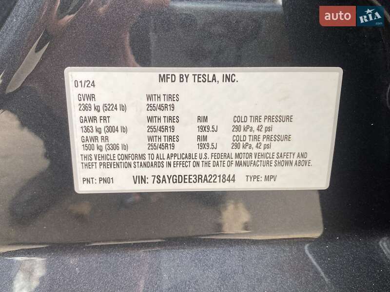 Внедорожник / Кроссовер Tesla Model Y 2024 в Львове фото 16 Внедорожник / Кроссовер Tesla Model Y 2024 в Львове