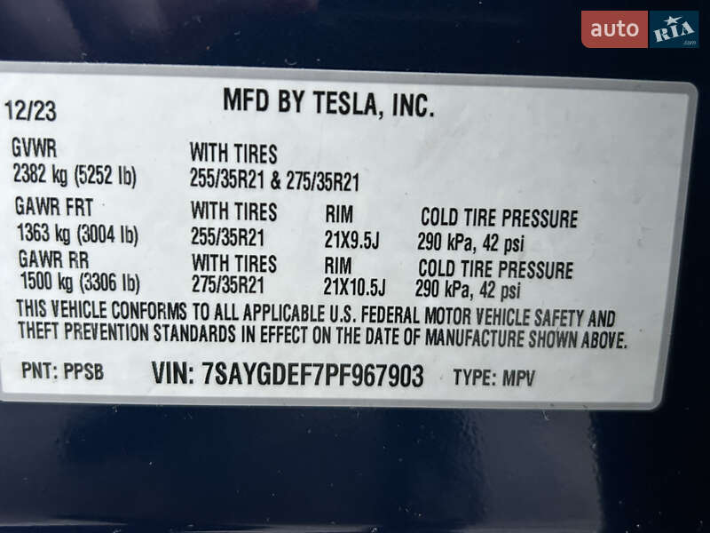 Внедорожник / Кроссовер Tesla Model Y 2023 в Киеве фото 18 Внедорожник / Кроссовер Tesla Model Y 2023 в Киеве