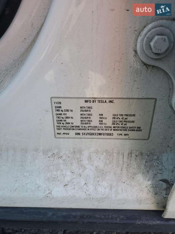Внедорожник / Кроссовер Tesla Model Y 2020 в Виннице фото 13 Внедорожник / Кроссовер Tesla Model Y 2020 в Виннице