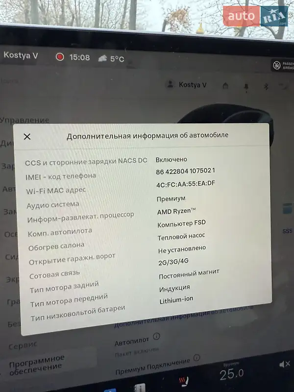 Внедорожник / Кроссовер Tesla Model Y 2022 в Ровно документ