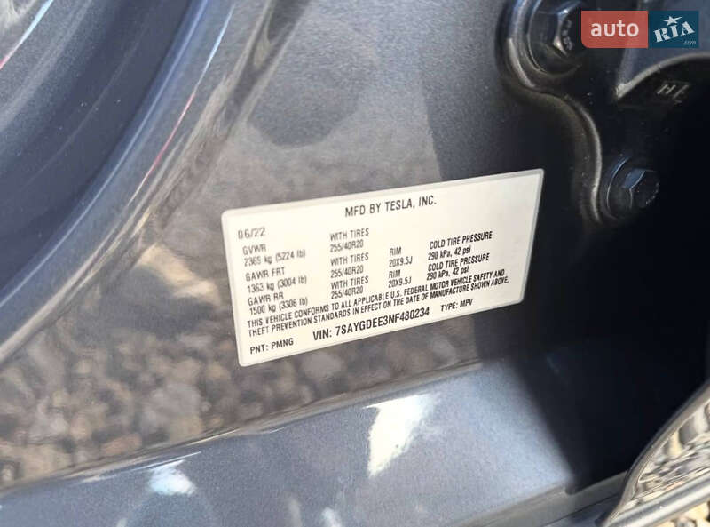 Внедорожник / Кроссовер Tesla Model Y 2022 в Виннице фото 10 Внедорожник / Кроссовер Tesla Model Y 2022 в Виннице