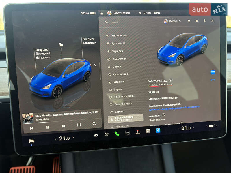 Внедорожник / Кроссовер Tesla Model Y 2022 в Днепре фото 14 Внедорожник / Кроссовер Tesla Model Y 2022 в Днепре