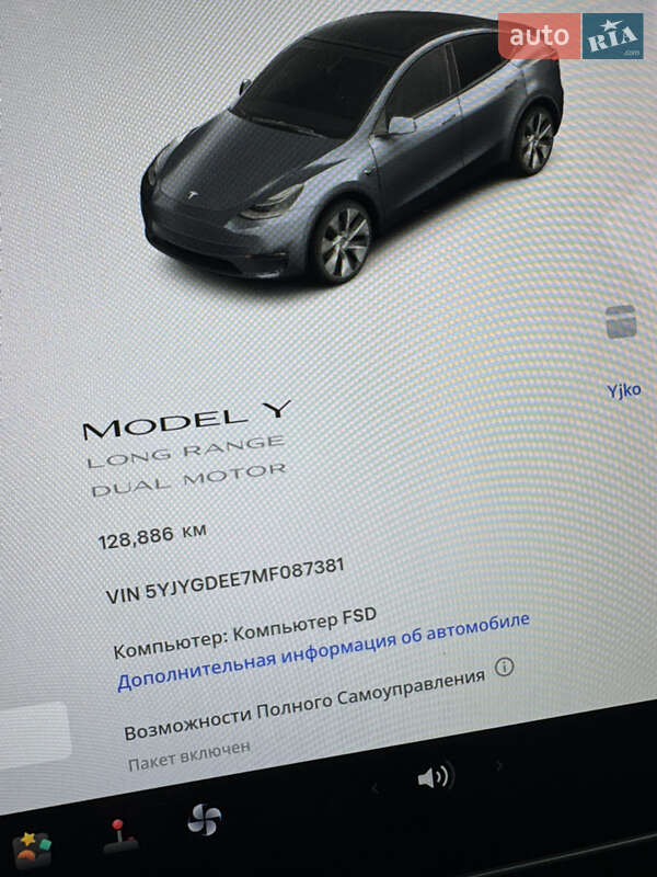 Позашляховик / Кросовер Tesla Model Y 2020 в Хусті