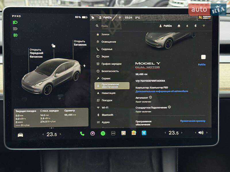 Внедорожник / Кроссовер Tesla Model Y 2021 в Харькове