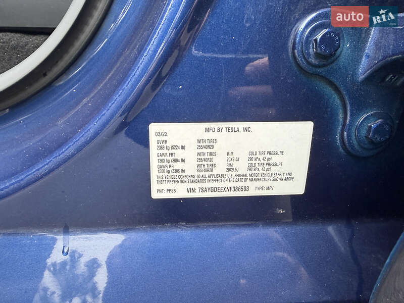 Внедорожник / Кроссовер Tesla Model Y 2022 в Виннице