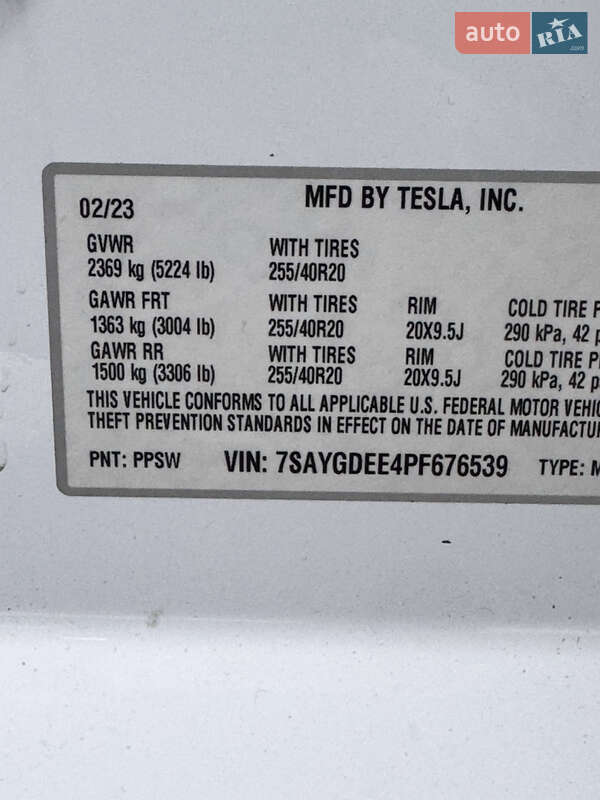 Внедорожник / Кроссовер Tesla Model Y 2023 в Киеве фото 10 Внедорожник / Кроссовер Tesla Model Y 2023 в Киеве