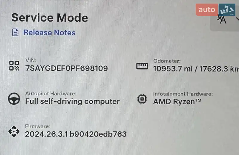 Внедорожник / Кроссовер Tesla Model Y 2023 в Киеве документ