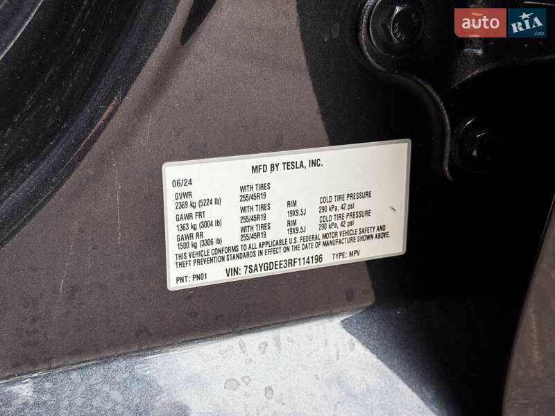 Внедорожник / Кроссовер Tesla Model Y 2024 в Киеве фото 23 Внедорожник / Кроссовер Tesla Model Y 2024 в Киеве