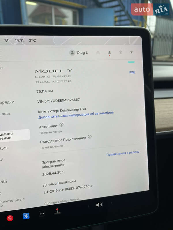 Внедорожник / Кроссовер Tesla Model Y 2021 в Тернополе