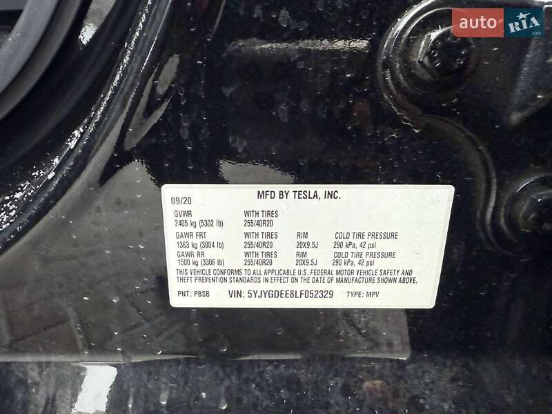 Внедорожник / Кроссовер Tesla Model Y 2020 в Луцке фото 12 Внедорожник / Кроссовер Tesla Model Y 2020 в Луцке