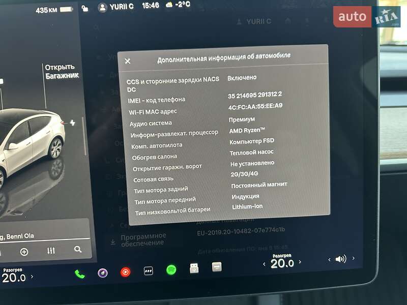 Внедорожник / Кроссовер Tesla Model Y 2022 в Житомире