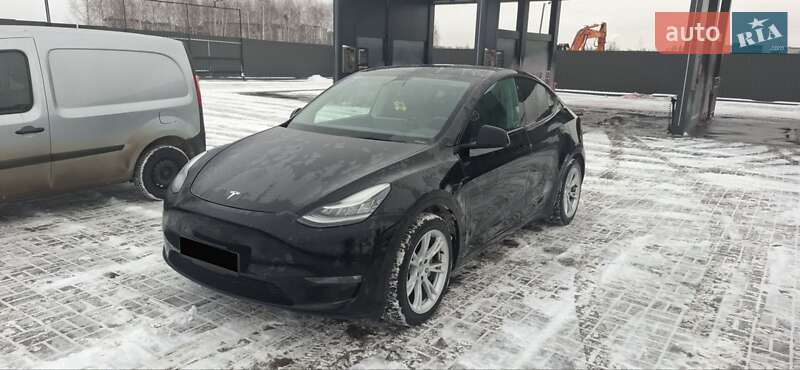 2021 Tesla Model Y, VIN 5YJYGDEE7MF162080:plate — фото 1 (autoria)